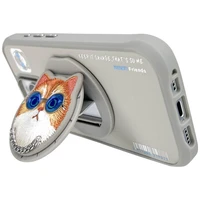 Nimmy Glasses Cool Cat MagSafe dėklas iPhone 16 Pro - pilkas