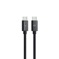 Maxlife MXUC-12 kabelis USB-C - USB-C 2,0 m 60W juodas