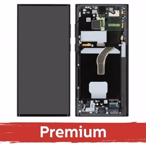 LCD ekranas suderinamas su Samsung S908 S22 Ultra su rėmeliu / žalias / OEM