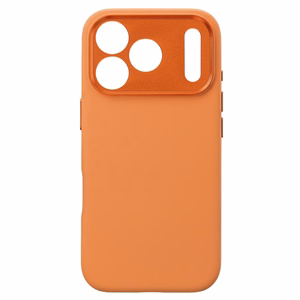 Liavec Silk Shield dėklas su metaliniu kameros rėmeliu, skirtas Iphone 17 Pro Max oranžinis