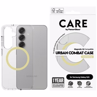 CARE by PanzerGlass Flagship Urban Combat Chardonnay QI dėklas Samsung Galaxy S25 - skaidrus