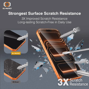 Tempered glass Tel Protect 10X HD DLC Diamond Coating skirtas Samsung Galaxy S25 ULTRA (su fingerprint unlock)