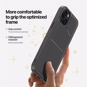 DUX DUCIS dėklas telefonui RAFI II MAG su stovu suderinamas su MagSafe IPHONE 15 Plus juodas