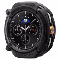 Spigen Rugged Armor dėklas laikrodžiui Samsung Galaxy Watch 8 Classic 46mm - matinis juodas