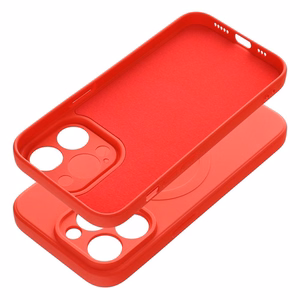 Dėklas Silicone Mag Cover (MagSafe) skirtas iPhone 14 Pro raudonas