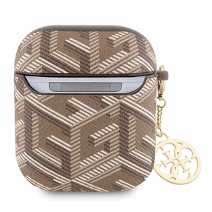 Guess GUA2PGCE4CW dėklas AirPods 1/2 - rudas GCube Charm