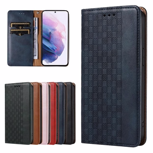 Magnetinis dėklas telefonui Samsung Galaxy S22+ (S22 Plus) su dirželiu, pinigine ir mažu pakabuku - mėlynas