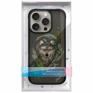 Nimmy Wilk magnetinis dėklas telefonui iPhone 16 Pro Max - pilkas