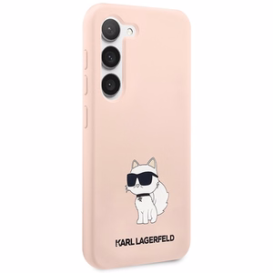Karl Lagerfeld KLHCS23SSNCHBCP S23 S911 silikoninis dėklas rožinis Choupette