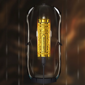 WEKOME WP-C37 Sakin Series automobilinis įkroviklis, USB-C + USB-A, PD 20 W, aukso spalvos