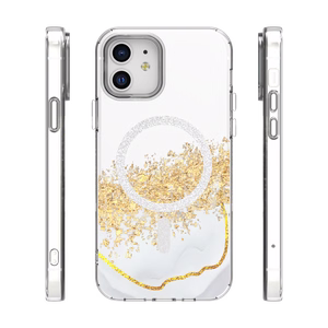 Epoxy Mag dėklas iPhone 12 / 12 Pro 6,1" baltas