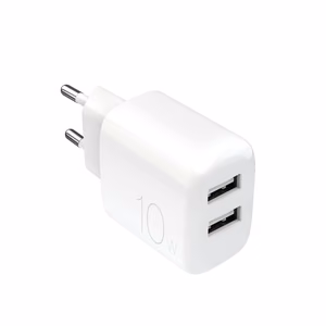 Puro PROLITE 10W 2x USB-A sieninis įkroviklis - baltas