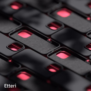 "Etteri" silikoninis magnetinis dėklas "iPhone 16 Pro 6,3" juodas