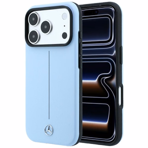 Mercedes Semi Wrap Iconic Line MagSafe odinis dėklas, skirtas iPhone 18 Pro Max / 17 Pro Max, mėlynas