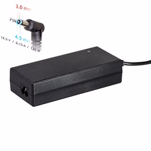 Įkroviklis nešiojamajam kompiuteriui Akyga AK-ND-45 (19.5V / 6.15A 120W 4.5 x 3.0mm + pin) HP 1.2m