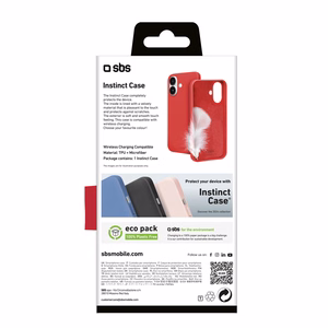 SBS Instinct iPhone 16 dėklas - raudonas