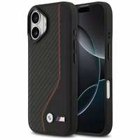 BMW M Carbon Line & Logo MagSafe dėklas iPhone 17 - raudonas