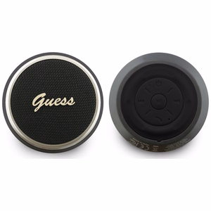 Guess 5 W Script Metal Logo Bluetooth garsiakalbis, juodas