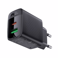 "Acefast A78" įkroviklio tinklas GaN USB-A / USB-C PD 20 W - juodas