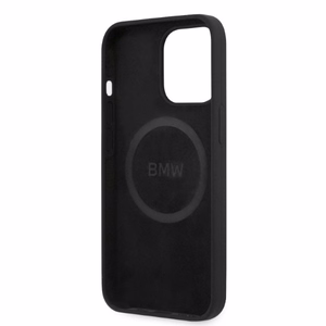 BMW silikoninis parašo logotipas MagSafe dėklas iPhone 13 Pro / iPhone 13 - juodas