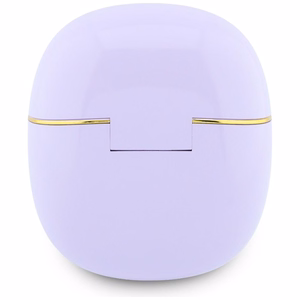 Belaidės TWS ausinės Guess Glossy Gold Line Classic, violetinės