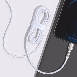 USB-C kabelis Lightning įrenginiams Baseus Cafule, PD, 20W, 2m (baltas)