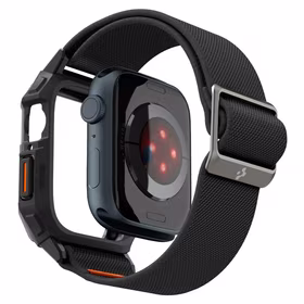Spigen Lite Fit Pro dėklas laikrodžiui Apple Watch 4/5/6/7/8/9/SE (44/45 mm) - matinis juodas