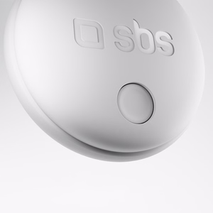 SBS Track My Circle locator compatible with Apple Find My set of 2 - white