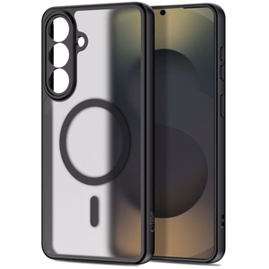 Tech-Protect BasicMag MagSafe Dėklas for Samsung Galaxy S26 - skaidrus juodas