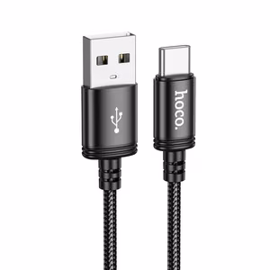 Кабель USB A to USB C Hoco 3A 2 m X89 черный