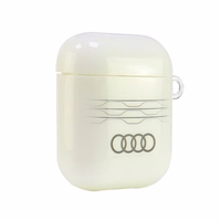 Audi IML geometrinis raštas dėklas AirPods 1 / 2 - baltas