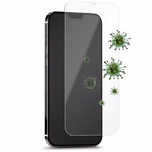 Puro Anti-Bacterial grūdintas apsauginis ekrano stiklas, skirtas iPhone 12 Pro Max, su antibakterine apsauga