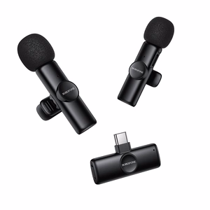 Borofone Lavalier wireless microphone BFK16A Winner Type C black - 2 pieces