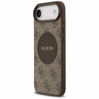 Guess 4G Circle Classic Logo Magnetinis dėklas telefonui iPhone Air - ruda