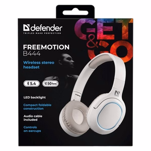 Ausinės DEFENDER BLUETOOTH FREEMOTION B444 smėlinės