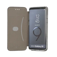 Vennus knygos dėklas medvilninis Samsung Galaxy S8 Plus juodas
