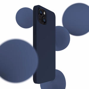 3mk silikoninis dėklas telefonui iPhone 15 Plus - tamsiai mėlynas