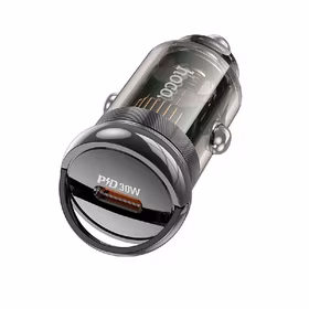 Įkroviklis automobilinis Hoco Z53 30W (USB-C) juodas