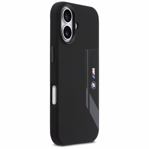 BMW M Silicon Vertical Logo MagSafe deklas iPhone 17 - juodas