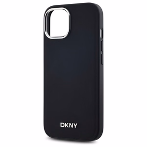 DKNY Paprastas logotipas magnetinis iPhone 15 dėklas - juodas