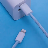 Maxlife MXUC-06 kabel USB-C - Lightning 1,0 m 20W mėlynas nailonas