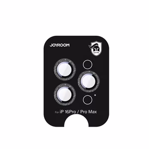 Joyroom JR-MSF0303 Apsauginis stiklas iPhone 16 Pro/16 Pro Max objektyvams - juoda