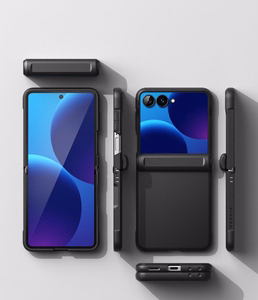 Ringke Onyx Flap dėklas, skirtas Samsung Galaxy Z Flip 8 – juodas