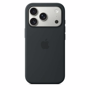 iPhone 17 Pro silikoninis dėklas su MagSafe – juodas