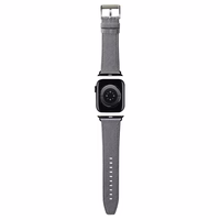 Karl Lagerfeld Saffiano Monogram dirželis skirtas Apple Watch 38/40/41mm - sidabrinis