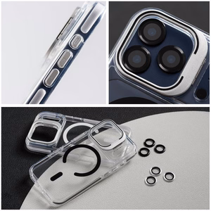 Dėklas LENS MAG COVER suderinamas su MagSafe skirtas IPHONE 17 Air juodas