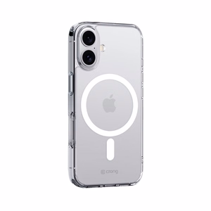 Crong Clear MAG Cover MagSafe dėklas, skirtas iPhone 16 Plus, skaidrus