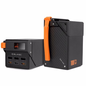 Blavec BJ-50 Tytan išorinė baterija, 50 000 mAh, 100 W, 3× USB-C + 3× USB-A (PBBJ50C), juoda