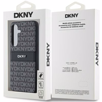 DKNY odinis Mono Stripe ir Metal Logo dėklas telefonui Samsung Galaxy S24+ - juodas