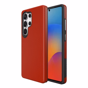 Dėklas Perfectionists Triangle Case Samsung S938 S25 Ultra raudonas